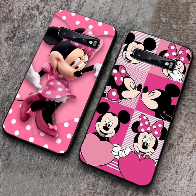 DISNEY Ốp Điện Thoại Dẻo Họa Tiết Hoạt Hình Mickey Dễ Thương Cho Samsung Galaxy S10 E S8 S9 S10 Plus S7 Edge S6