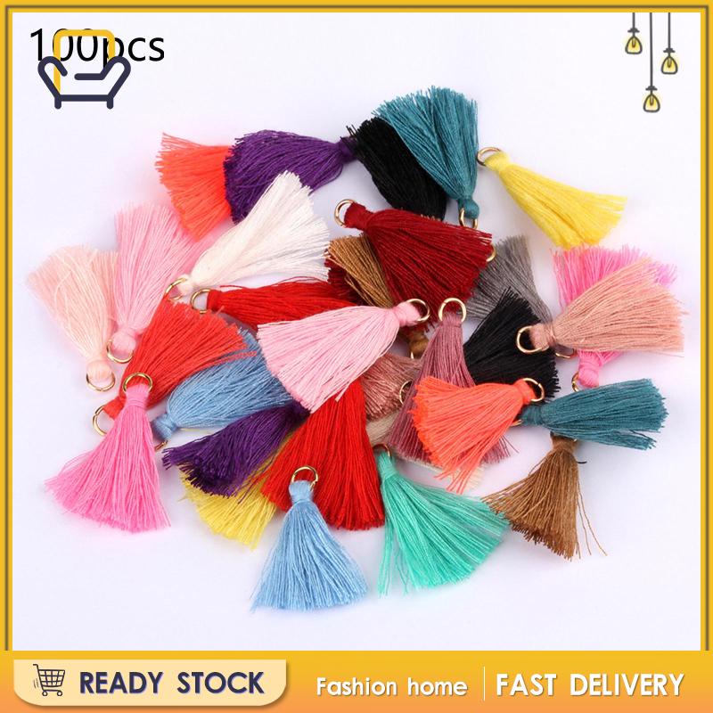 Set 100 Dây Tua Rua Lụa Treo Trang Trí Trang Sức DIY Happi2ness