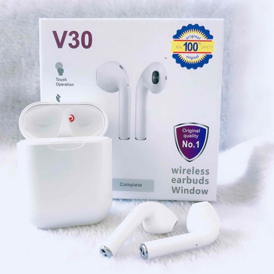 [Mã ELFLASH5 giảm 20K đơn 50K] Tai nghe Bluetooth V30 5.0 kiểu dáng Airpods