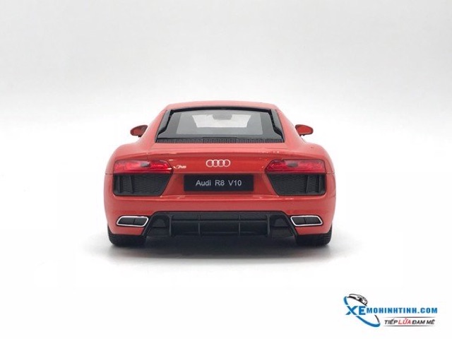 Xe Mô Hình Audi R8 V10 1:18 Welly (Đỏ)