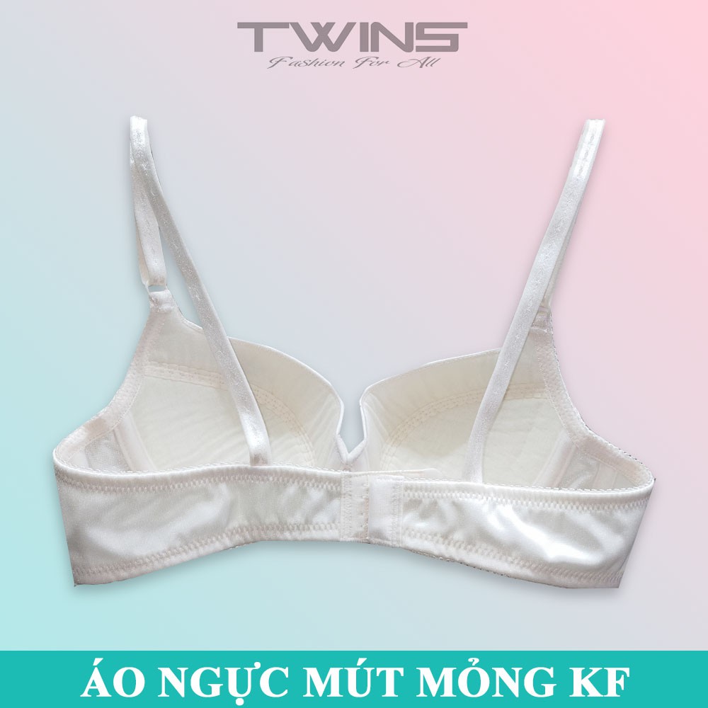 Áo ngực nữ có gọng nâng ngực KungFung (KF) mút mỏng màu trơn cúp xéo thoải mái mặc áo dài, áo sơ mi size 34-36-38