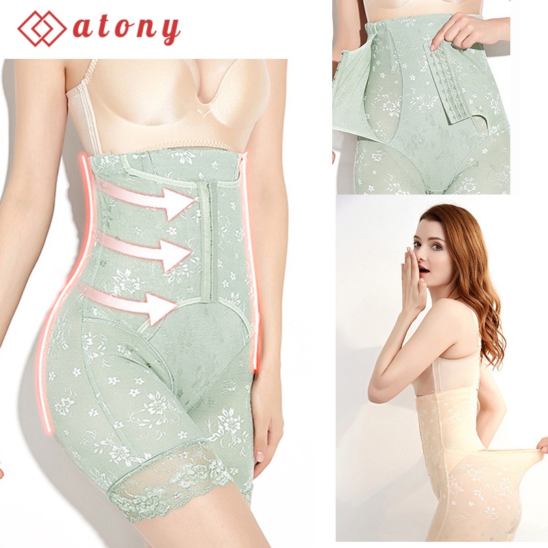 Quần Gen Nịt Bụng ATONY Có Móc Cài Định Hình Bụng, Xiết Eo Cực Đỉnh, Phối Ren Sexy Quyến Rũ | BigBuy360 - bigbuy360.vn