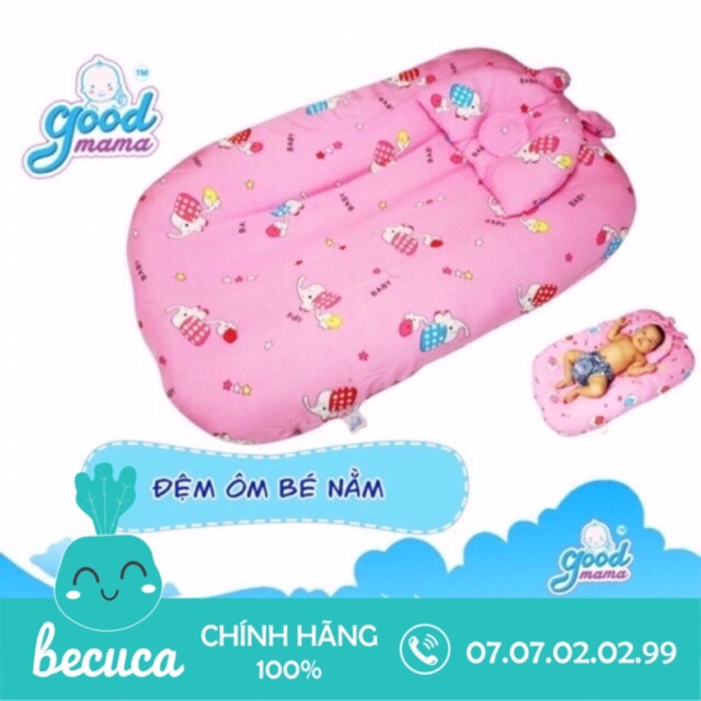 [Cả gối] Bộ nệm ôm bé nằm cao cấp Goodmama