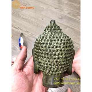 Tượng Đồng Đầu Phật Thích Ca Cao 15cm