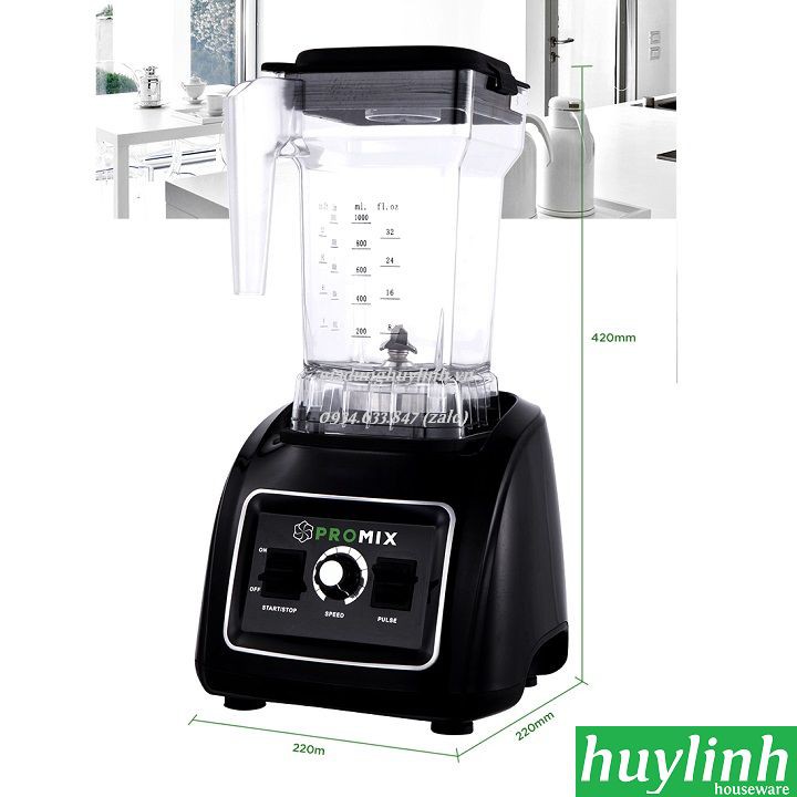 [Mã 154ELSALE2 giảm 7% đơn 300K] Máy xay sinh tố công nghiệp Promix PM-819B - Tặng Voucher