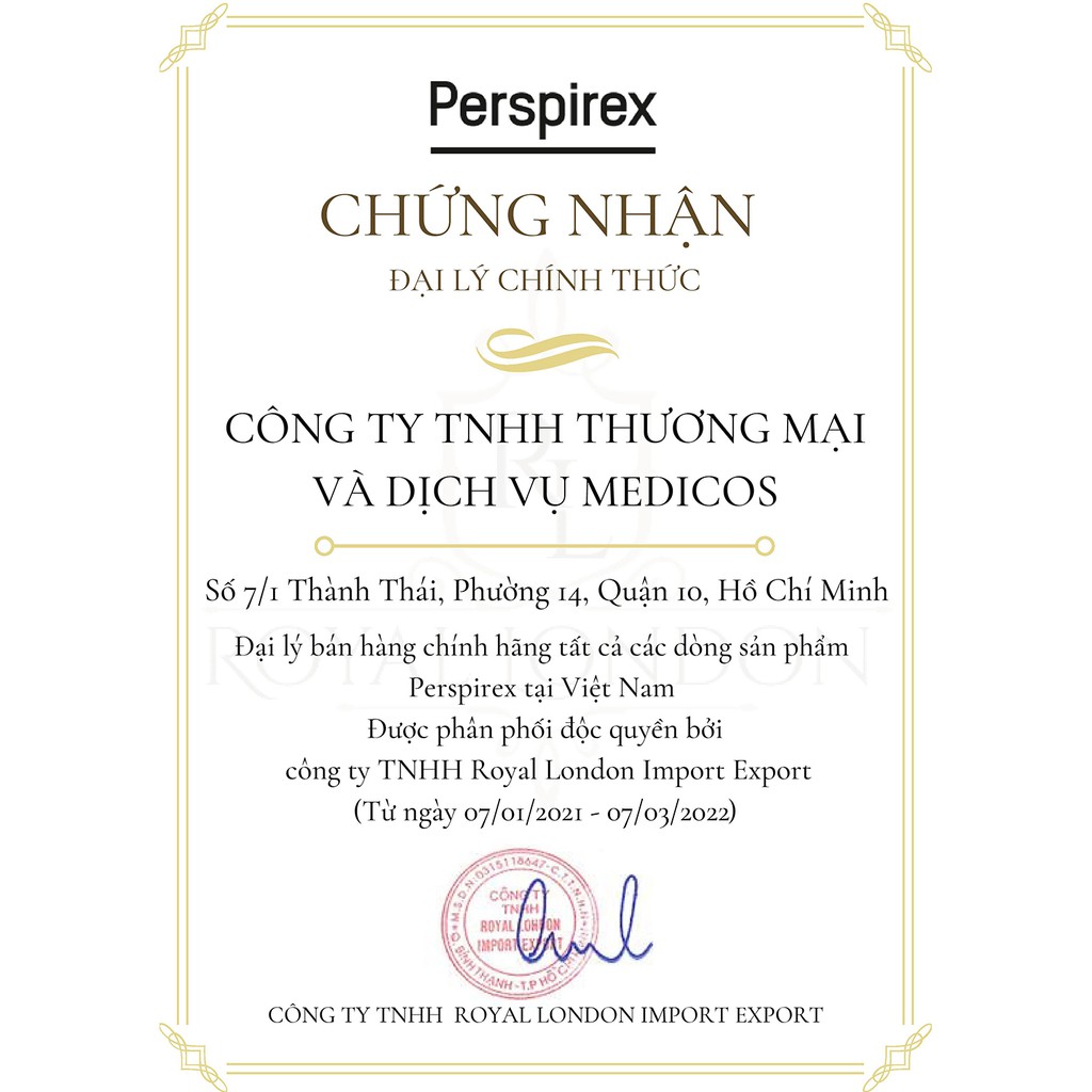 Lăn Khử Mùi Perspirex Chính Hãng ( Strong / Original / Comfort ) 20ml