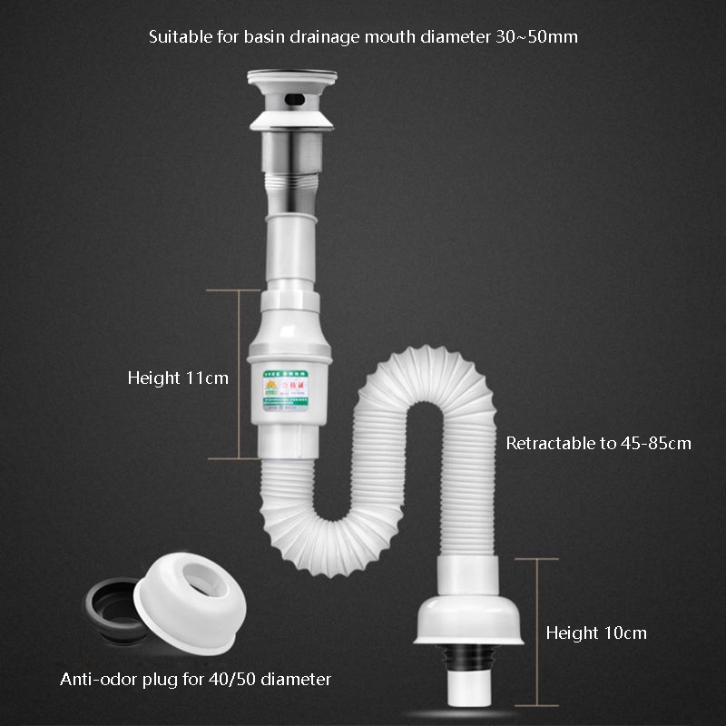 Phụ Kiện Gắn Ống Thoát Nước Khử Mùi Cho Bồn Rửa Chén