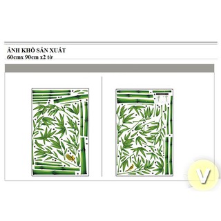Decal dán tường Cây tre