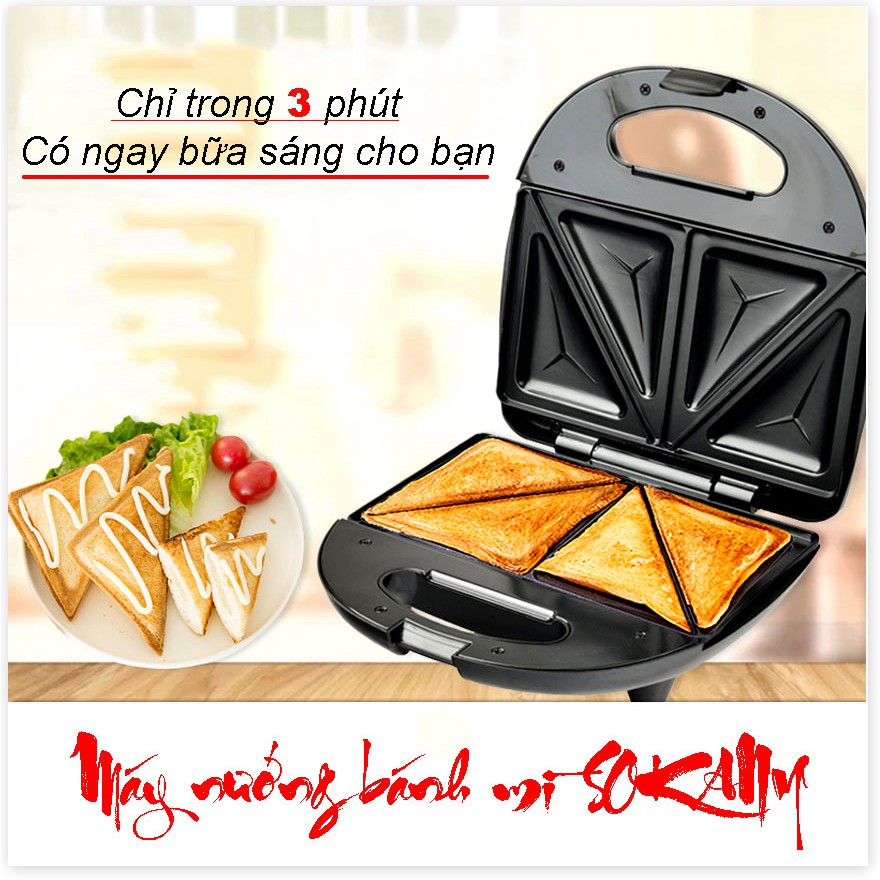 Mua ngay Máy làm bánh Hotdog, sanwich, bánh trứng và nhiều loại bánh thơm ngon khác, Máy nướng bánh hình tam giác, máy l