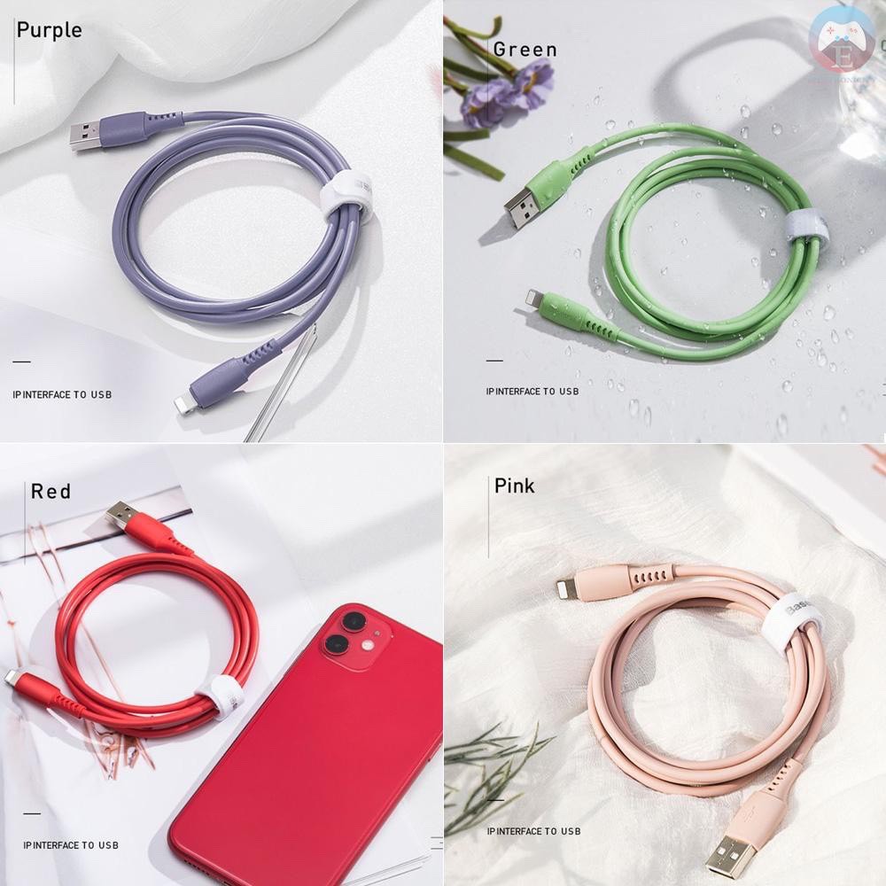 Cáp sạc iPhone Baseus - Hàng tốt giá rẻ - Chiều dài 1,2m - Chất lượng silicon cao cấp - Hỗ trợ sạc nhanh - Chính hãng