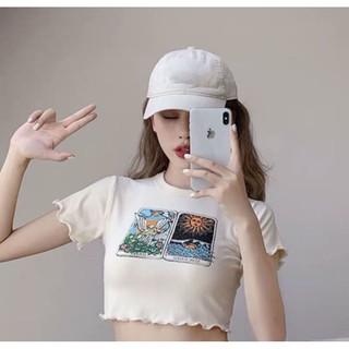 Áo croptop in hình