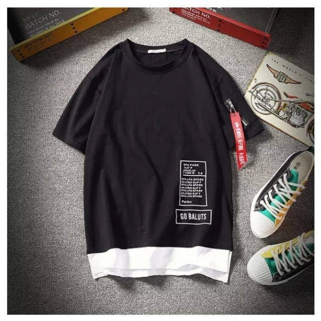 [Video thật] Áo thun tay lỡ phối viền cotton thoáng mất layout (unisex nam nữ đều mặc được) | BigBuy360 - bigbuy360.vn