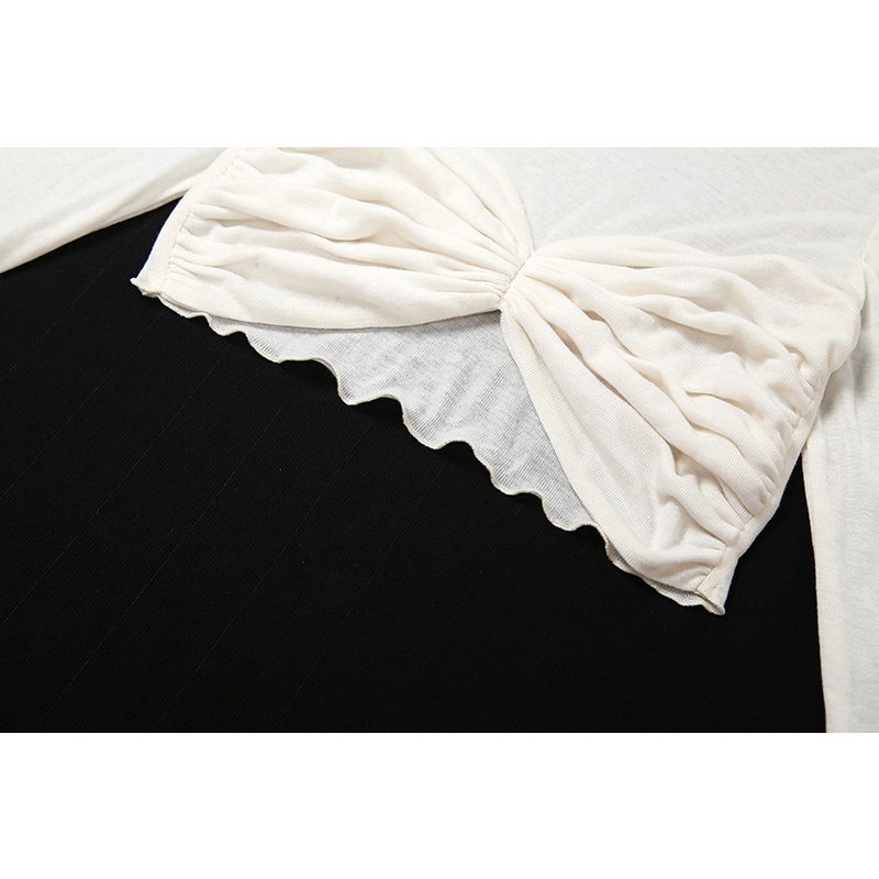 Áo Thun Croptop Tay Dài Thiết Kế Xếp Ly Thời Trang Quyến Rũ