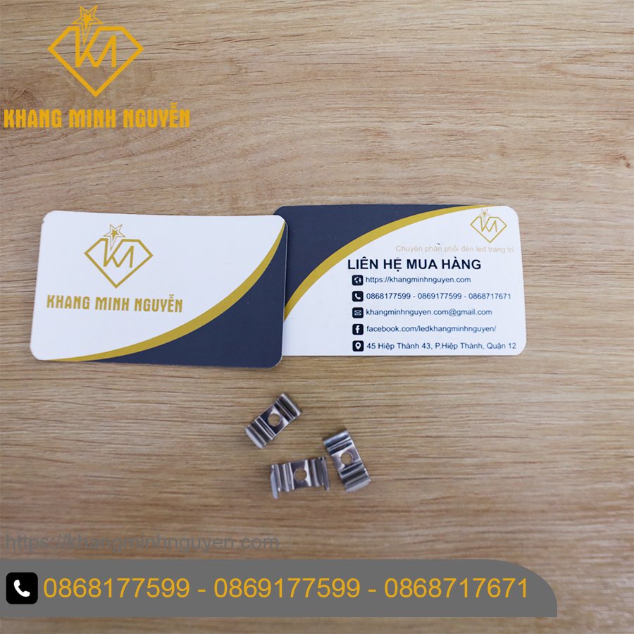 Đầu bịt nhựa và pát sắt cho thanh nhôm định hình đèn led chữ T 508 lắp âm, chữ U 509 lắp nổi, chữ V 601 lắp góc nổi