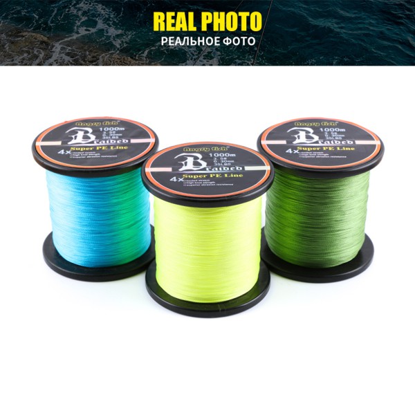 Dây câu cá bện 4 sợi 1000M / 1093yds màu trắng - Màu Trắng