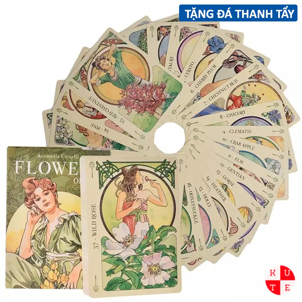 Bài Oracle Flowers 38 Lá Bài Tặng File Tiếng Anh Và Đá Thanh Tẩy C99