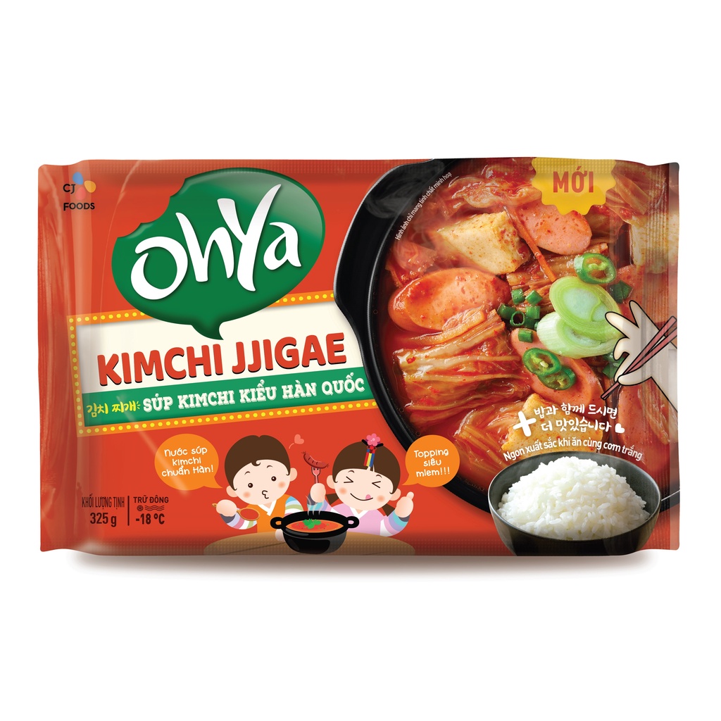 [HCM] Súp Kim chi Hàn Quốc Kimchi Jjigae Ohya 325g (đầy đủ topping)