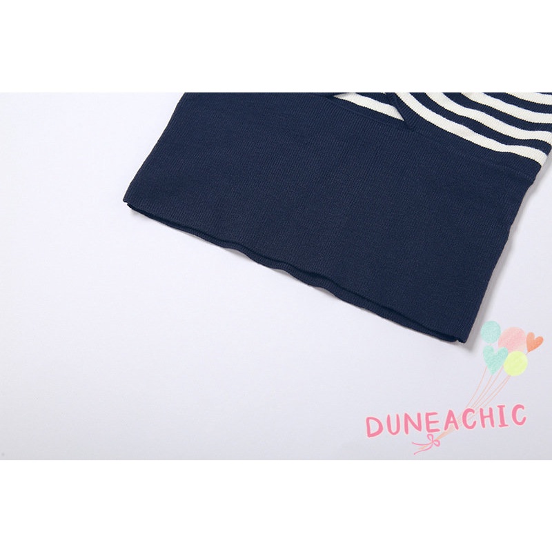 DUNEA Áo Tank Top Kẻ Sọc Hở Lưng Phong Cách Đường Phố Gợi Cảm Cho Nữ