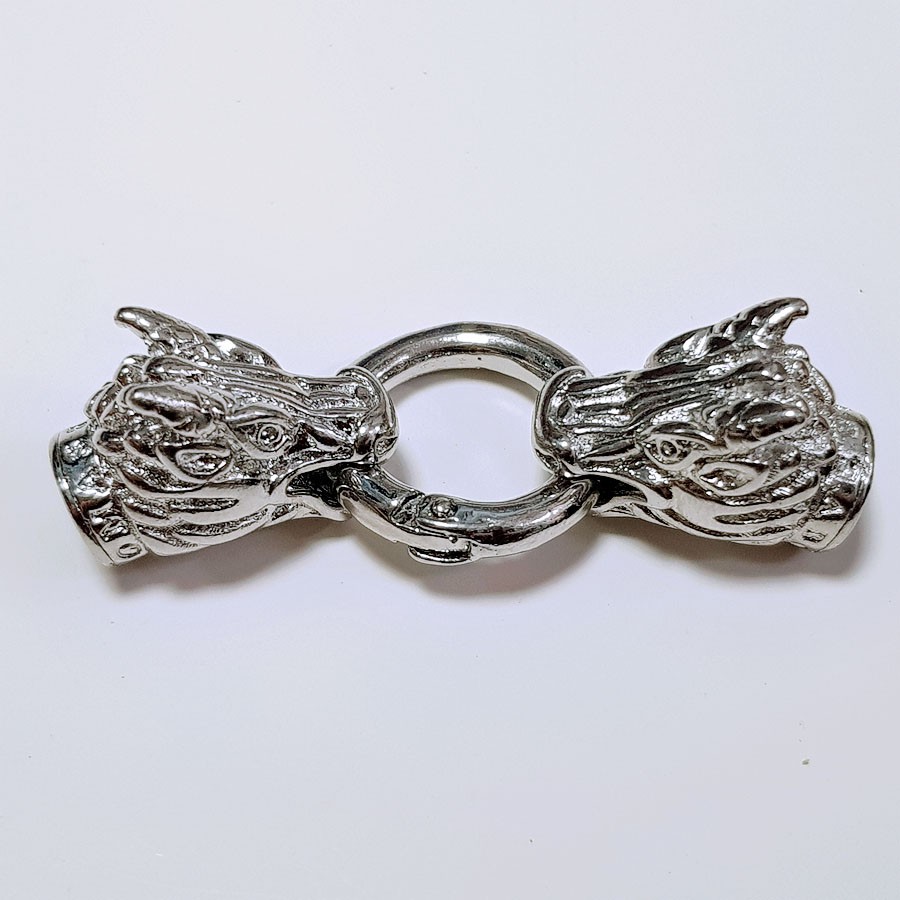 [K1VT] Phụ kiện trang sức (DIY) - Chốt khóa đầu rồng làm vòng cổ vòng tay hạt gỗ đá