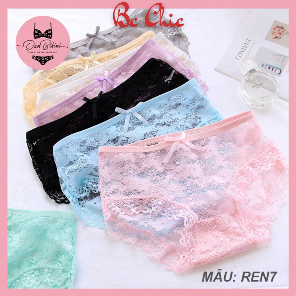 Quần Lót Ren Nữ Sexy Quyến Rũ thiết kế hoa phối tầng điệu đà mã QL3 BC_CHIC LINGERIE