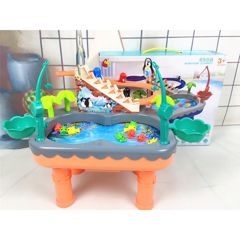 Đồ chơi câu cá chim cánh cụt 2in1