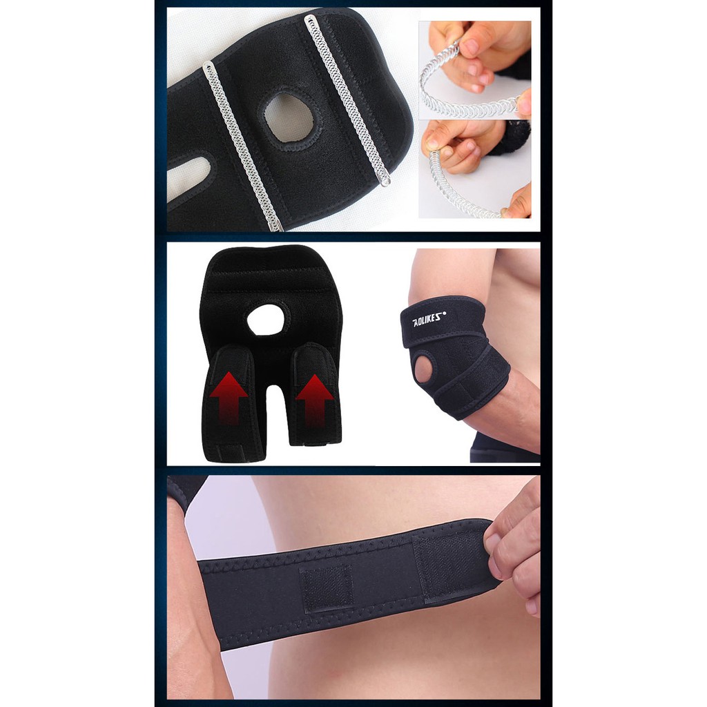 Đai Bảo Vệ Khủy Tay Elbow Support Có Lò Xo Chịu Lực Aolikes 7946 (1 Đôi)