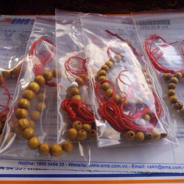 [ FREESHIP 50K ] Vòng dâu tằm 3 bi bạc cho bé( mic theo mệnh)