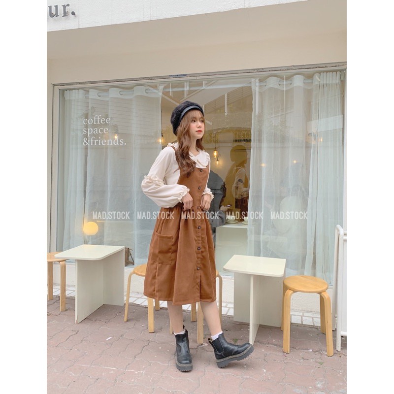 🌿 Set yếm tiểu thư Vintage 💚 | BigBuy360 - bigbuy360.vn