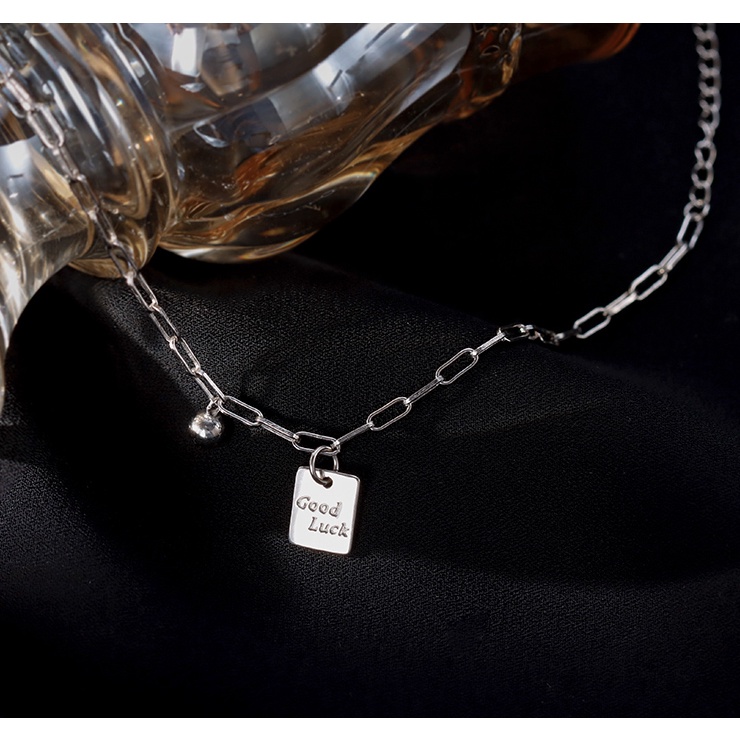 Vòng Tay s925 Đính Hạt Tròn/Vuông Phong Cách Hàn Quốc Đơn Giản Cho Nữ | BigBuy360 - bigbuy360.vn