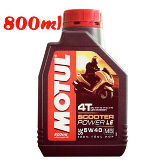 Mua Ngay Dầu nhớt Motul Power Scooter 0,8L 5w40