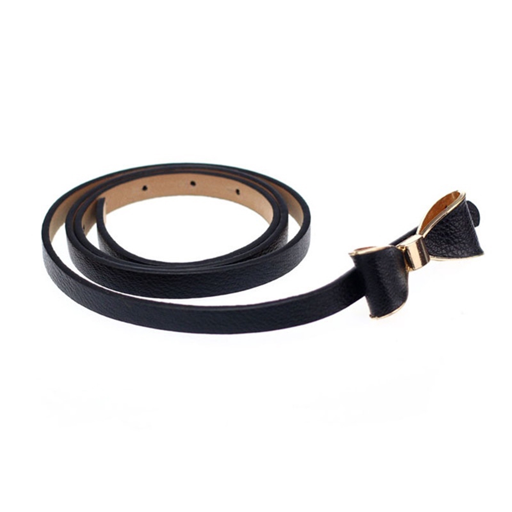 Thắt Lưng Da Bản Nhỏ Màu Trơn Thời Trang Cho Nữ