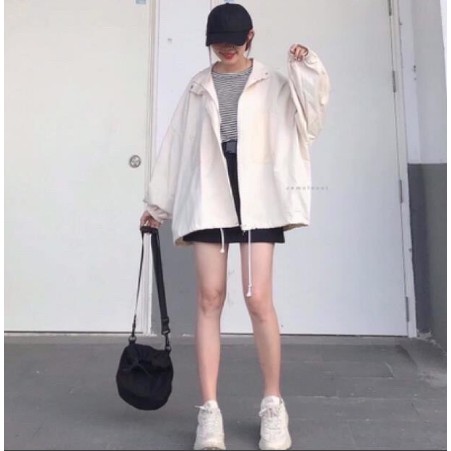 Áo khoác kaki nữ form rộng cực thời trang | BigBuy360 - bigbuy360.vn
