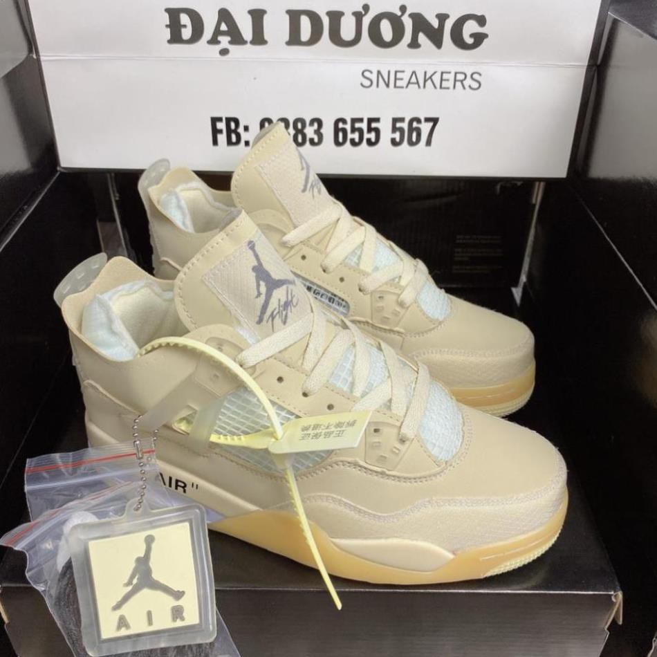 [ 4 ] giày thể thao jordan 4 off giày sneaker  jd4 bản đẹp màu hot 2021