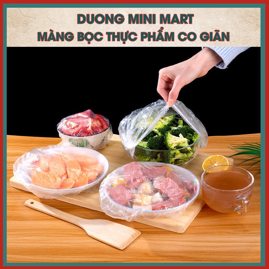 Màng Bọc Thực Phẩm Co Giãn Túi Bọc Thực Phẩm Có Chun Tiện Sử Dụng An Toàn Vệ Sinh