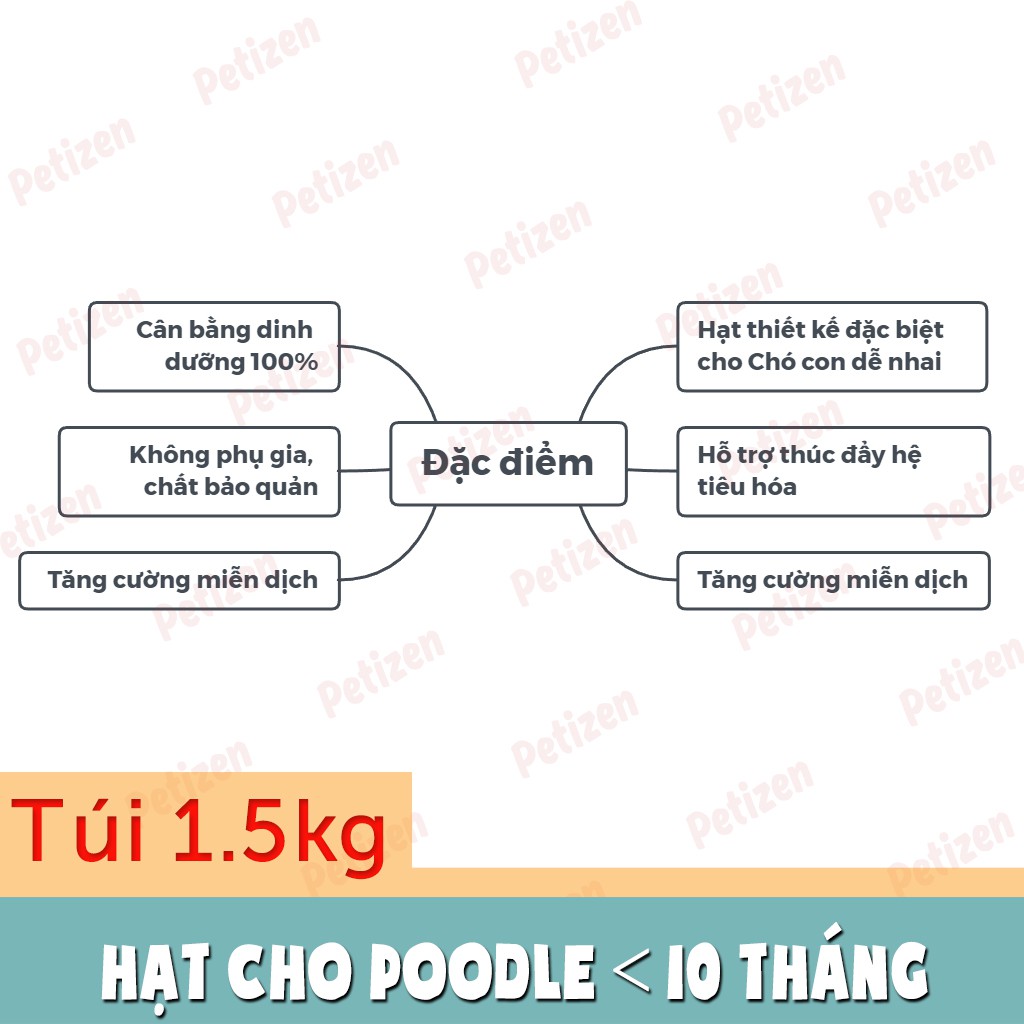 1.5Kg Thức ăn hạt khô Royal canin cho Poodle dưới 10 tháng