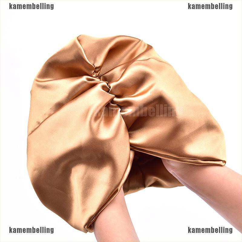 Mũ Trùm Đầu Bằng Lụa Co Giãn Chăm Sóc Tóc Khi Ngủ Dành Cho Nữ