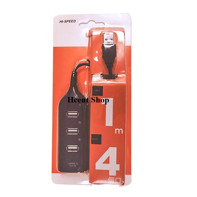 Bộ chia 4 cổng USB, HUB chia 4 cổng USB mở rộng truyền dữ liệu tốc độ cao tiện dụng loại 1