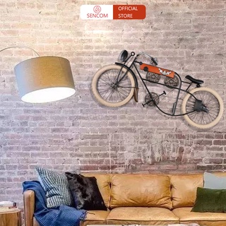 Tranh sắt treo tường nghệ thuật, trang decor xe máy cao cấp - B105