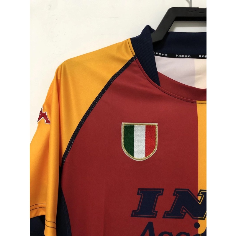 Áo thun bóng đá tay ngắn chất lượng cao 00/01 Rome