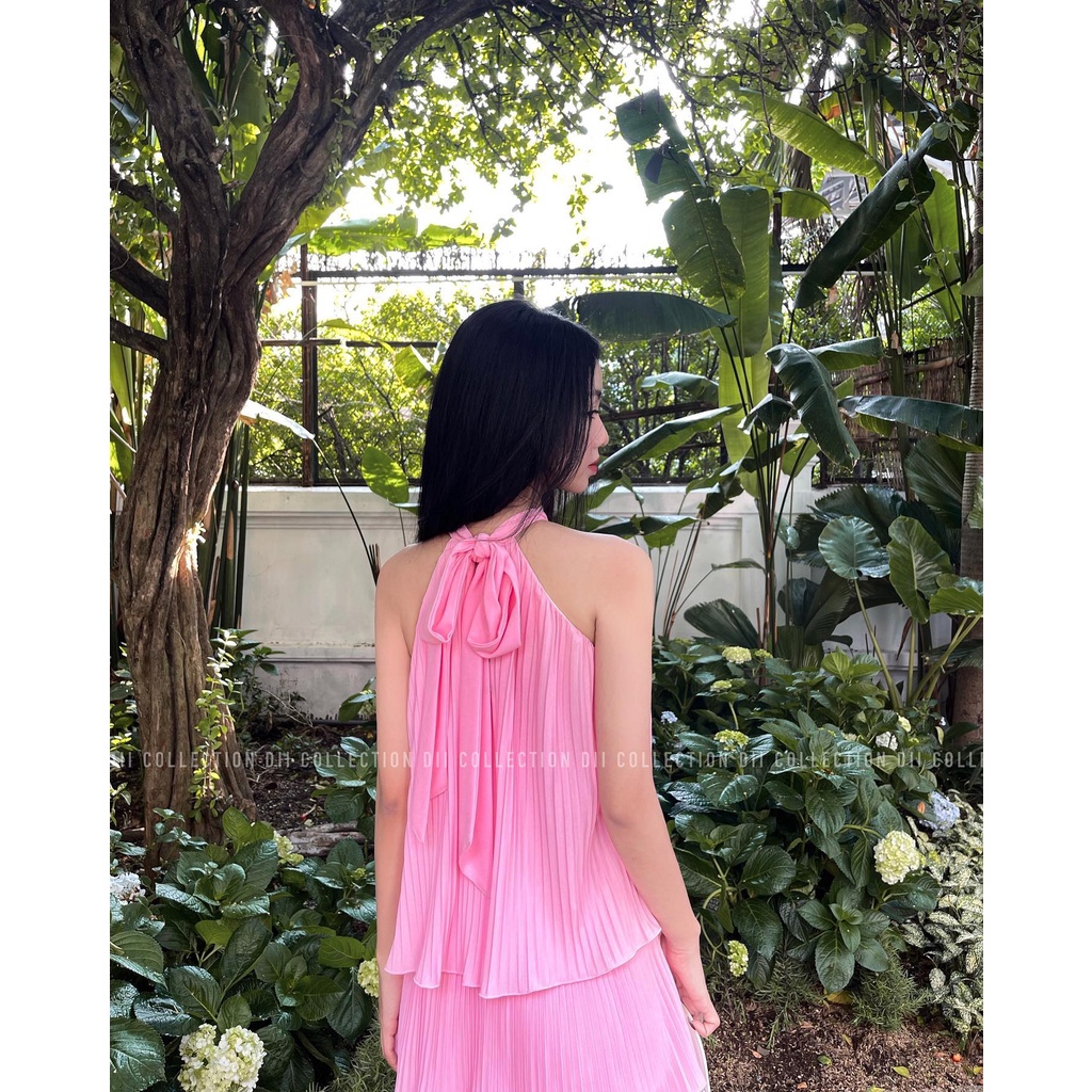 DII COLLECTION - Đầm yếm xếp li tầng thiết kế