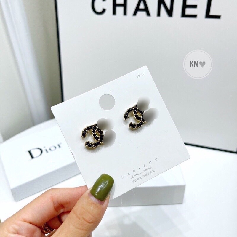 Bông tai CN hãng cao cấp khuyên tai xinh phụ kiện trang sức nữ sang chảnh Hari Korea Accessories