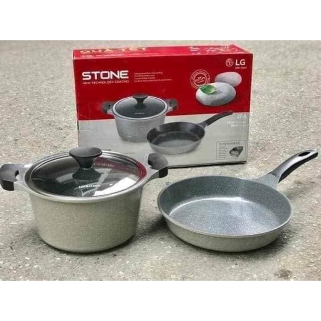 Bộ nồi chảo Stone Lock&Lock