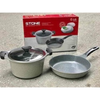 Bộ nồi chảo Stone Lock&Lock
