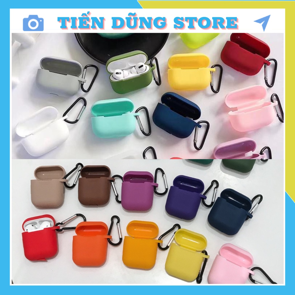 Case Trơn Màu- Vỏ Bao Airpod Đựng Tai Nghe Không Dây 1 2 3 Pro i11 i12 i18 i100...