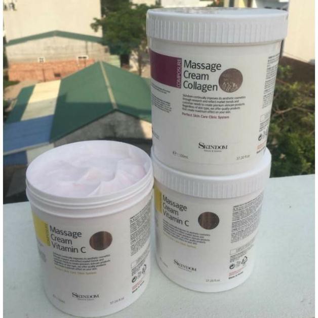 [Cam Kết]Kem massage SKINDOM hũ 1100ml dành cho spa