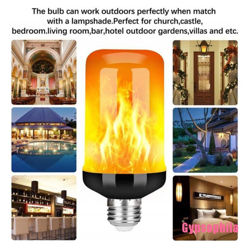 Bóng Đèn Led E27 Hiệu Ứng Lửa Dùng Để Trang Trí
