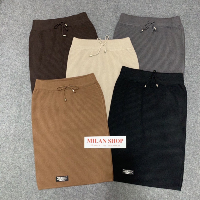 Chân váy len dệt tăm các kiểu hot hit hàng loại 1