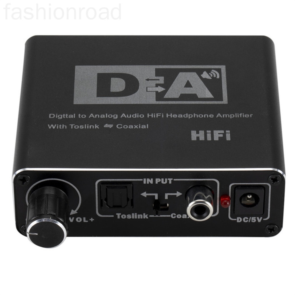 Digital to Analog Converter DAC USB Optical Cable L/R Audio AUX Speaker 3.5mm Jack Adjustable Volume Control Adapter fashionroad