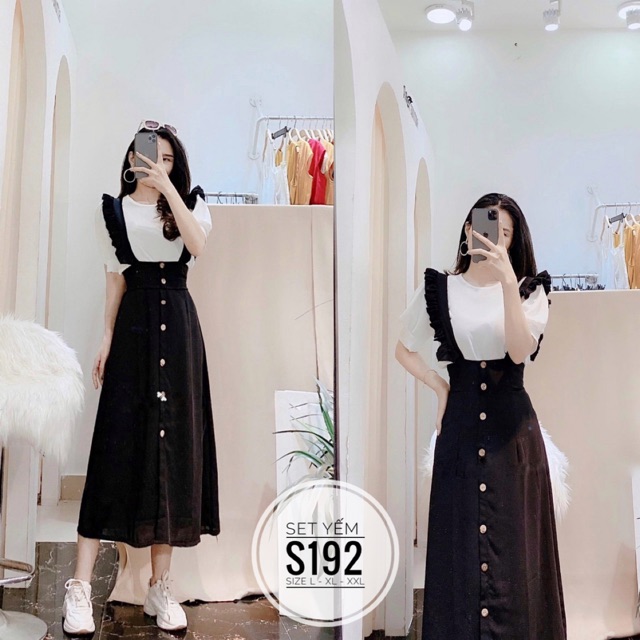 Bigsize Set yếm S192 | BigBuy360 - bigbuy360.vn