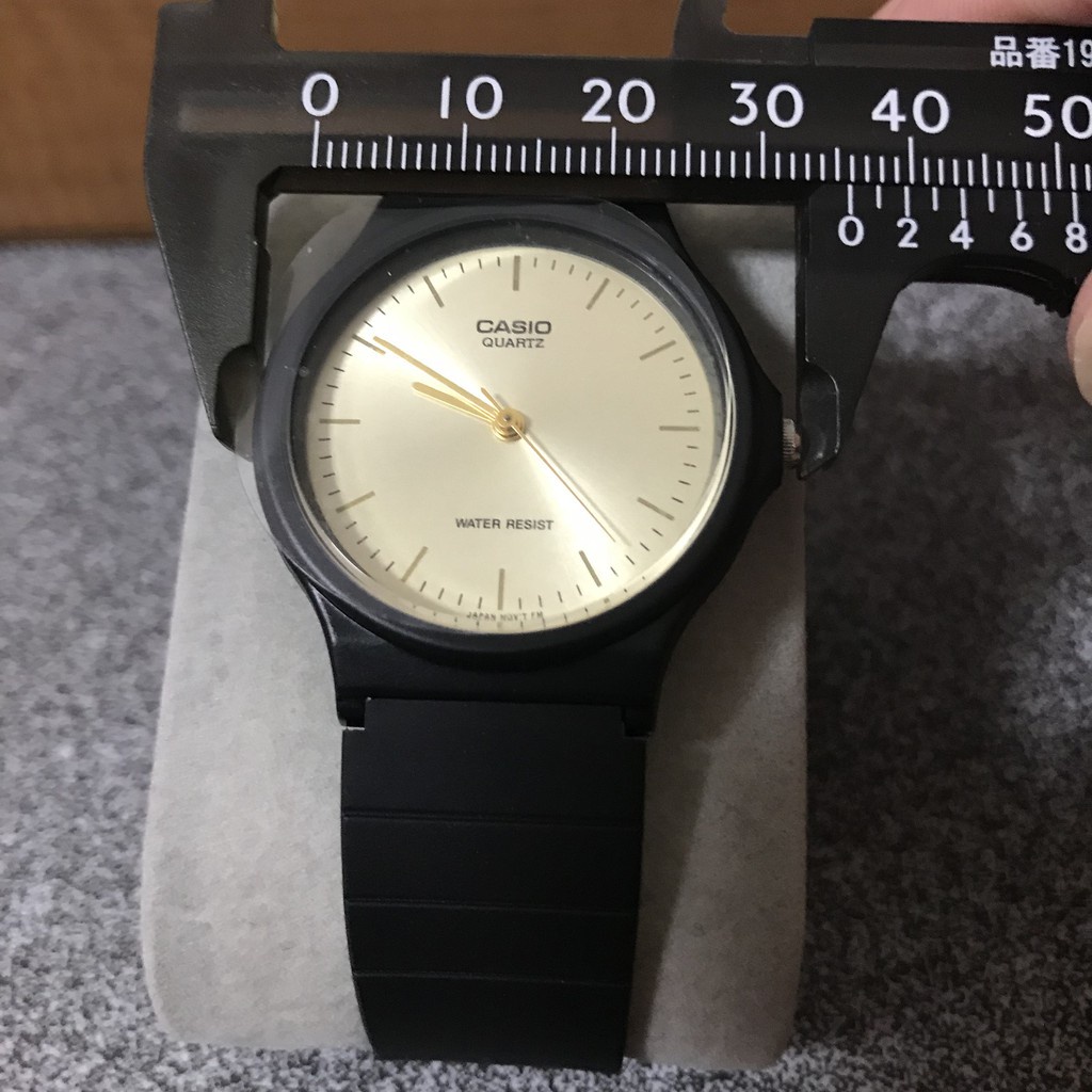 Đồng hồ Nam Casio MQ24-9E, đồng hồ chính hãng, mặt trắng gạch ánh vàng